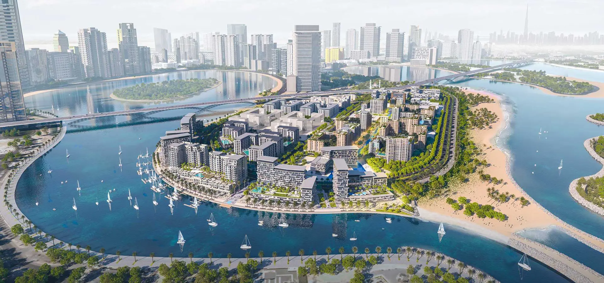 Peninsula panorama at the Seefa waterfront community
